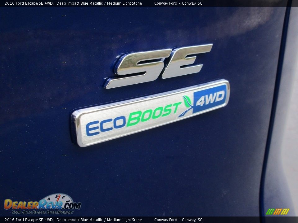 2016 Ford Escape SE 4WD Deep Impact Blue Metallic / Medium Light Stone Photo #5
