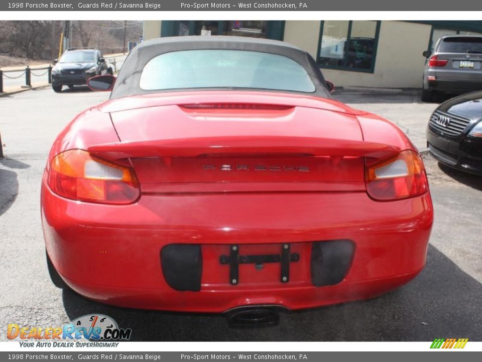 1998 Porsche Boxster Guards Red / Savanna Beige Photo #11