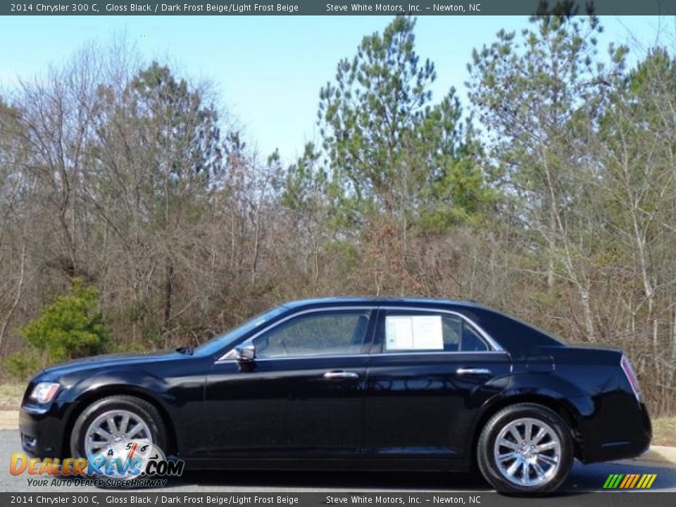 2014 Chrysler 300 C Gloss Black / Dark Frost Beige/Light Frost Beige Photo #1