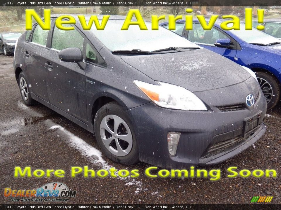 2012 Toyota Prius 3rd Gen Three Hybrid Winter Gray Metallic / Dark Gray Photo #1