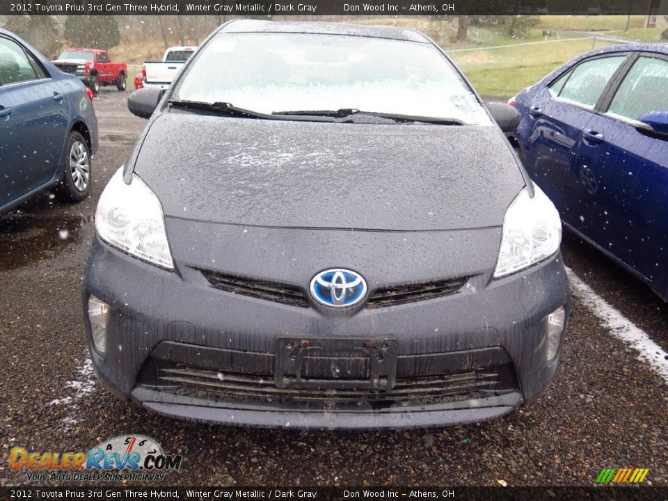 2012 Toyota Prius 3rd Gen Three Hybrid Winter Gray Metallic / Dark Gray Photo #2