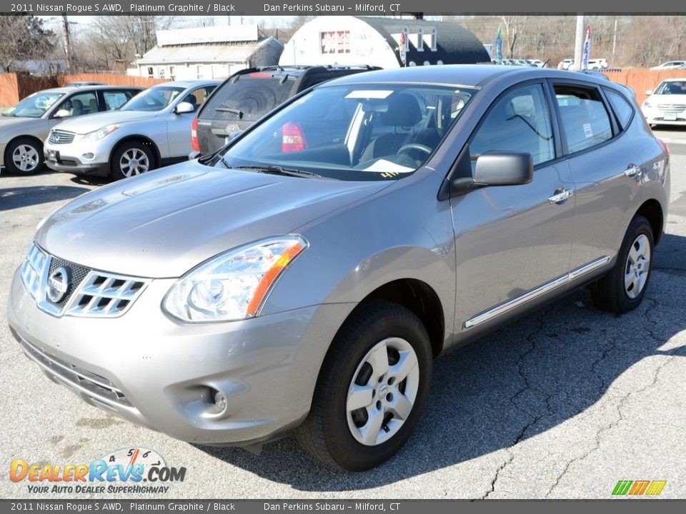 2011 Nissan Rogue S AWD Platinum Graphite / Black Photo #3