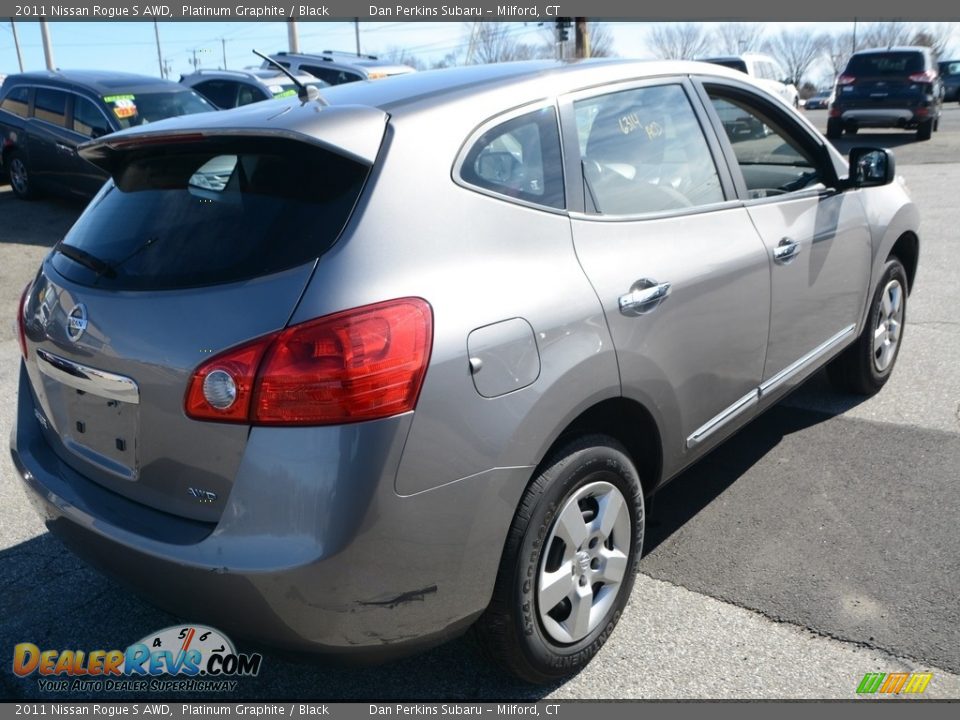 2011 Nissan Rogue S AWD Platinum Graphite / Black Photo #6