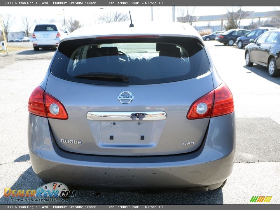 2011 Nissan Rogue S AWD Platinum Graphite / Black Photo #7