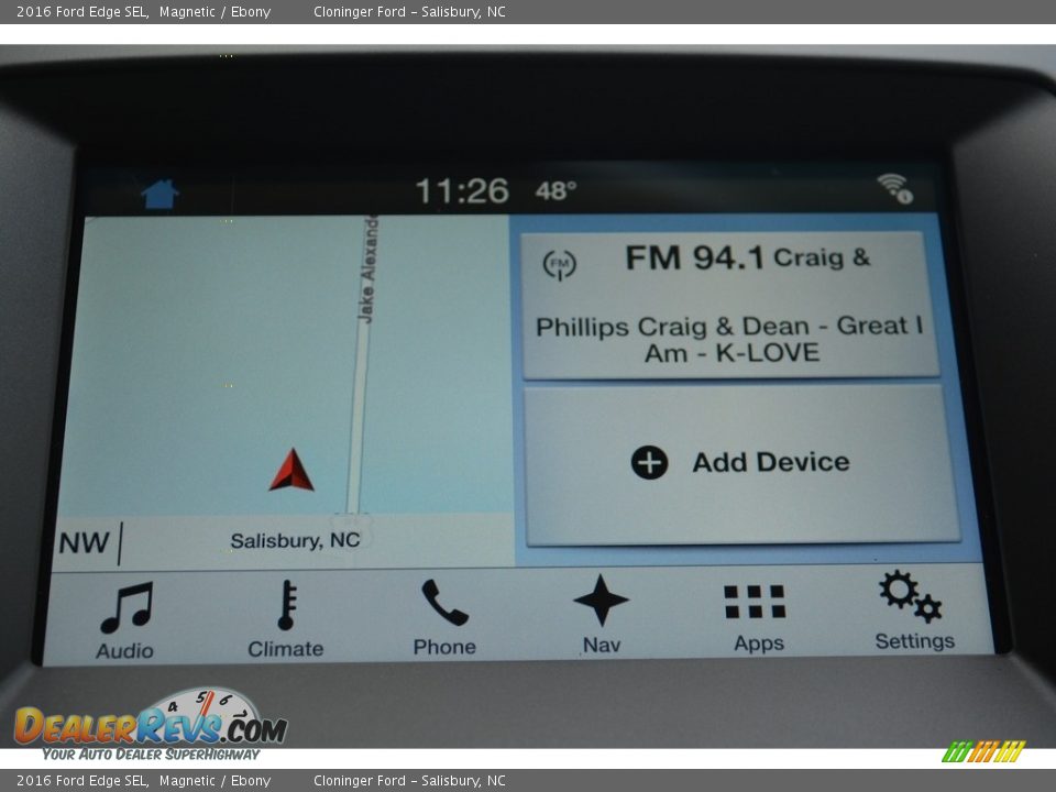 2016 Ford Edge SEL Magnetic / Ebony Photo #11