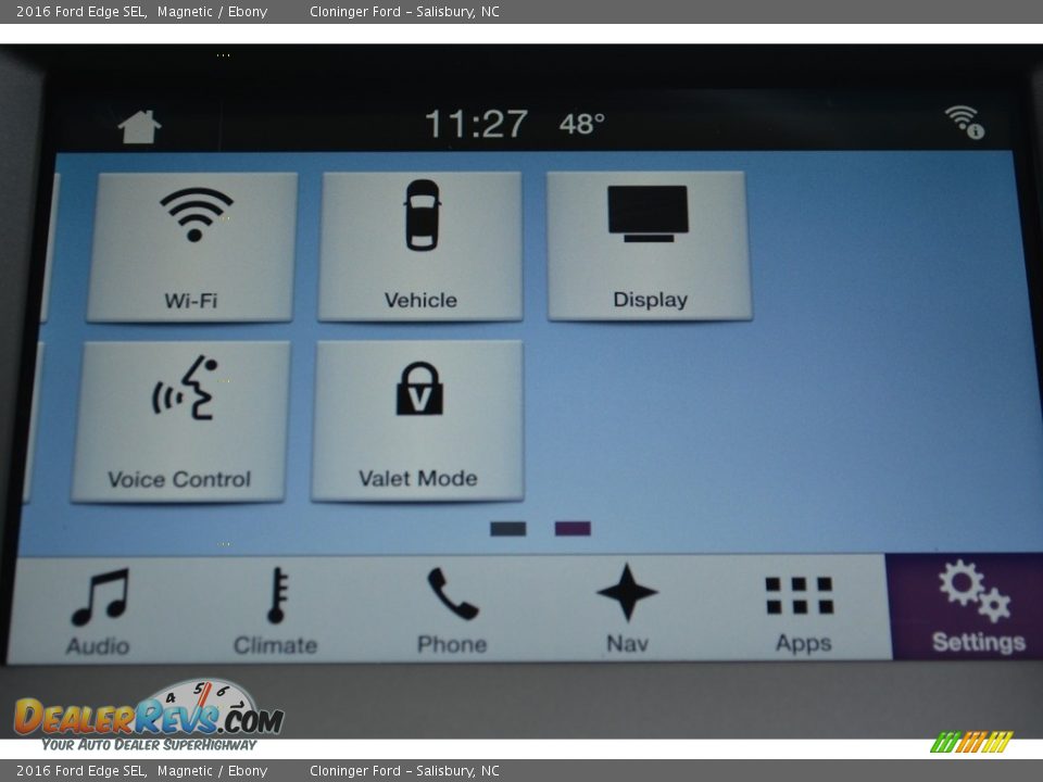 2016 Ford Edge SEL Magnetic / Ebony Photo #13