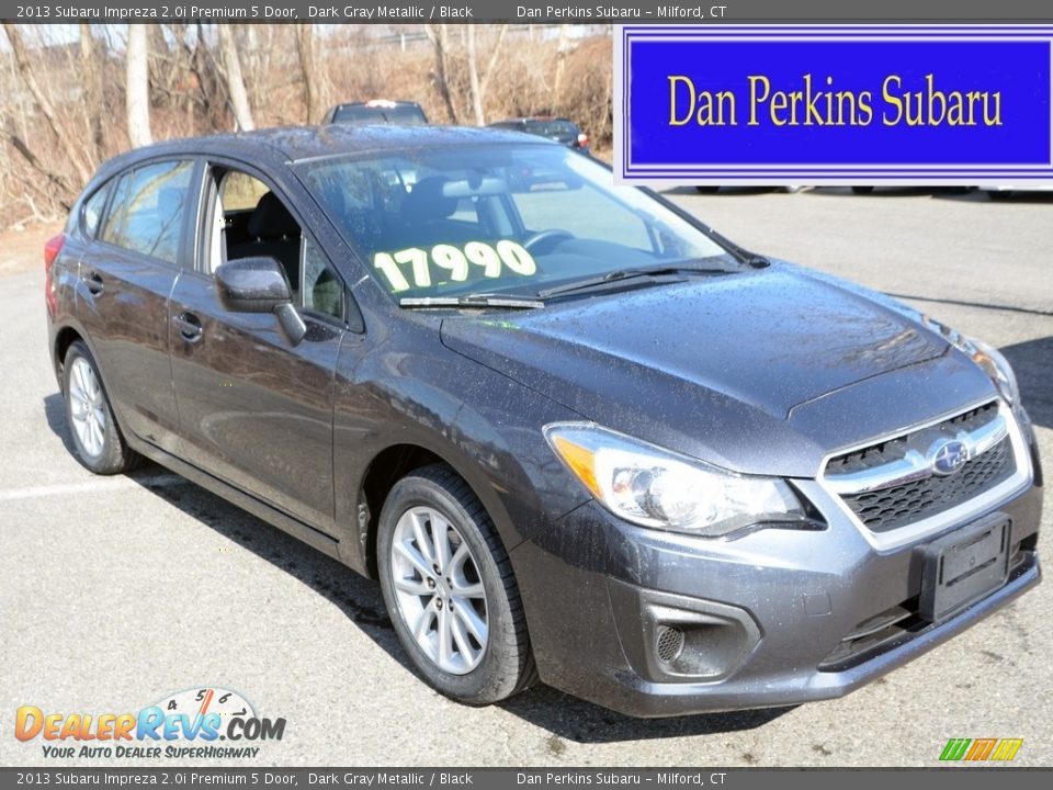 2013 Subaru Impreza 2.0i Premium 5 Door Dark Gray Metallic / Black Photo #1