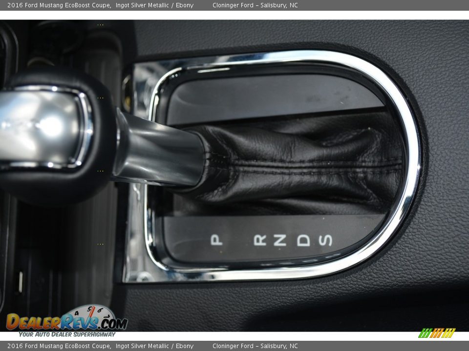 2016 Ford Mustang EcoBoost Coupe Ingot Silver Metallic / Ebony Photo #14
