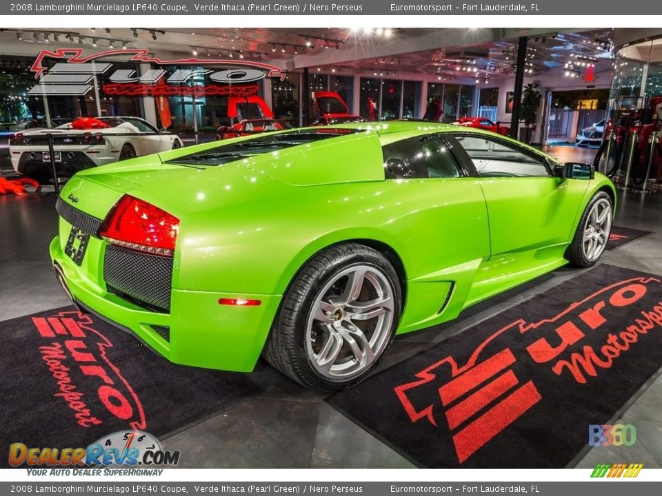 2008 Lamborghini Murcielago LP640 Coupe Verde Ithaca (Pearl Green) / Nero Perseus Photo #9