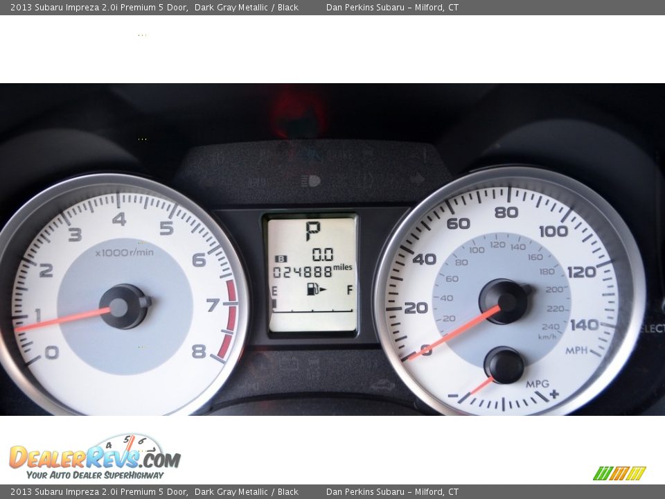 2013 Subaru Impreza 2.0i Premium 5 Door Dark Gray Metallic / Black Photo #15