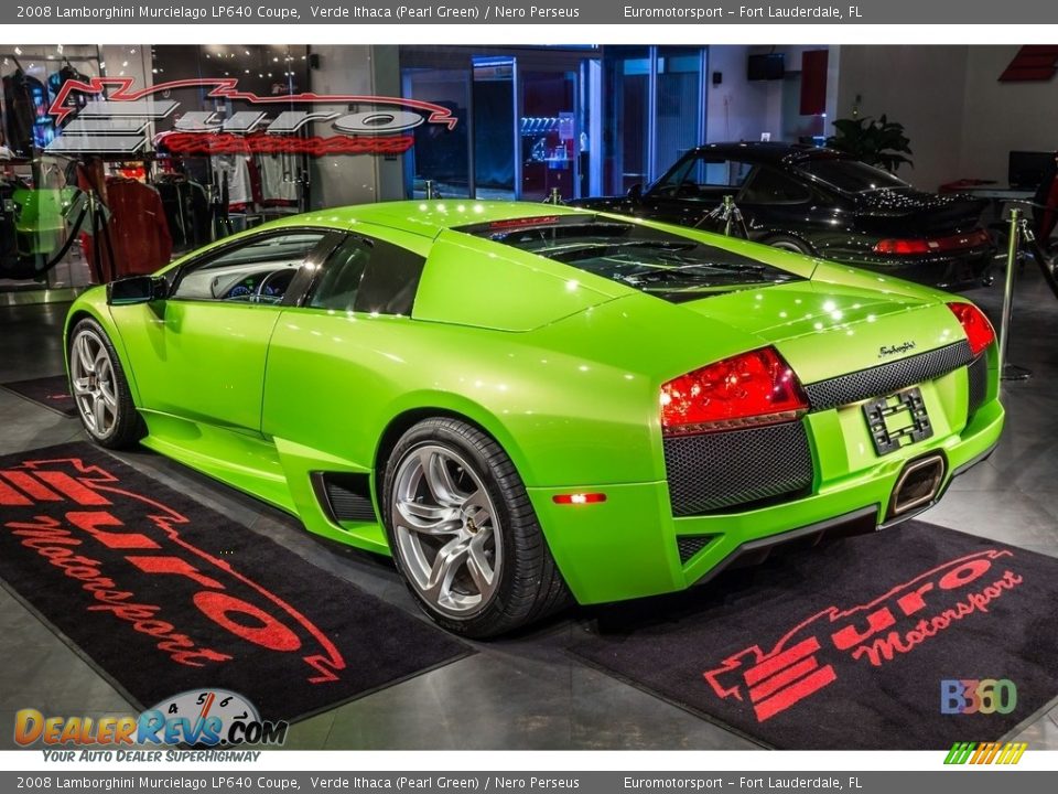 2008 Lamborghini Murcielago LP640 Coupe Verde Ithaca (Pearl Green) / Nero Perseus Photo #11