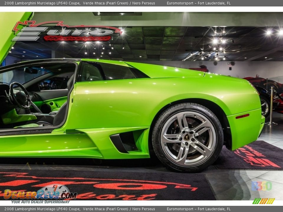 2008 Lamborghini Murcielago LP640 Coupe Verde Ithaca (Pearl Green) / Nero Perseus Photo #13