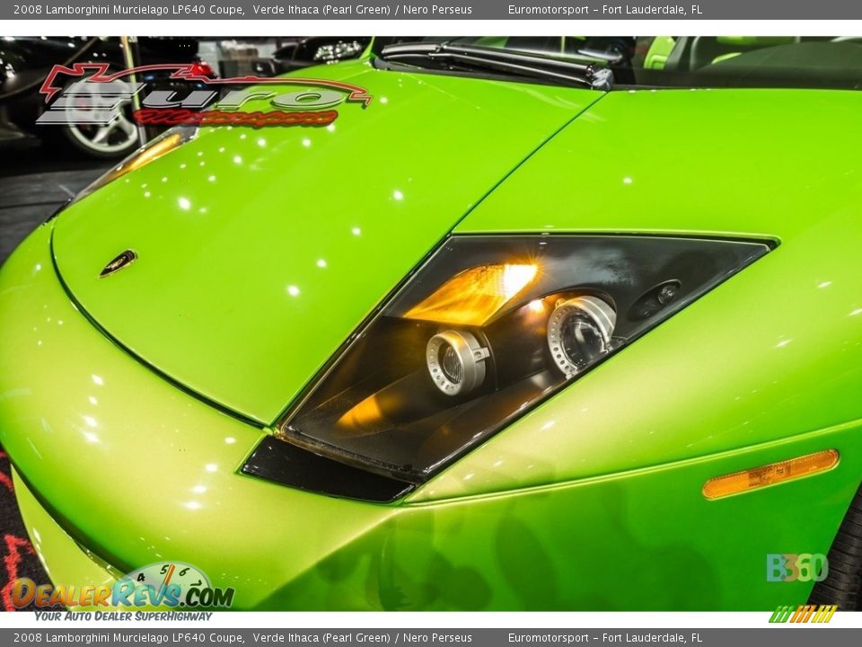2008 Lamborghini Murcielago LP640 Coupe Verde Ithaca (Pearl Green) / Nero Perseus Photo #18