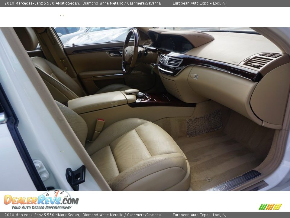 2010 Mercedes-Benz S 550 4Matic Sedan Diamond White Metallic / Cashmere/Savanna Photo #11