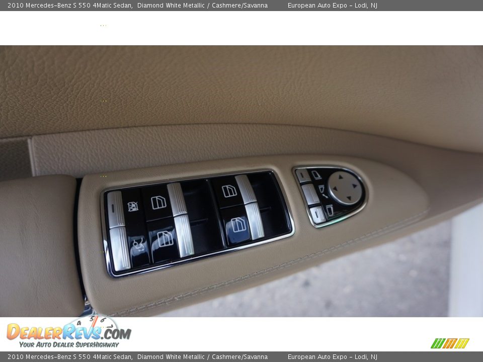 2010 Mercedes-Benz S 550 4Matic Sedan Diamond White Metallic / Cashmere/Savanna Photo #20
