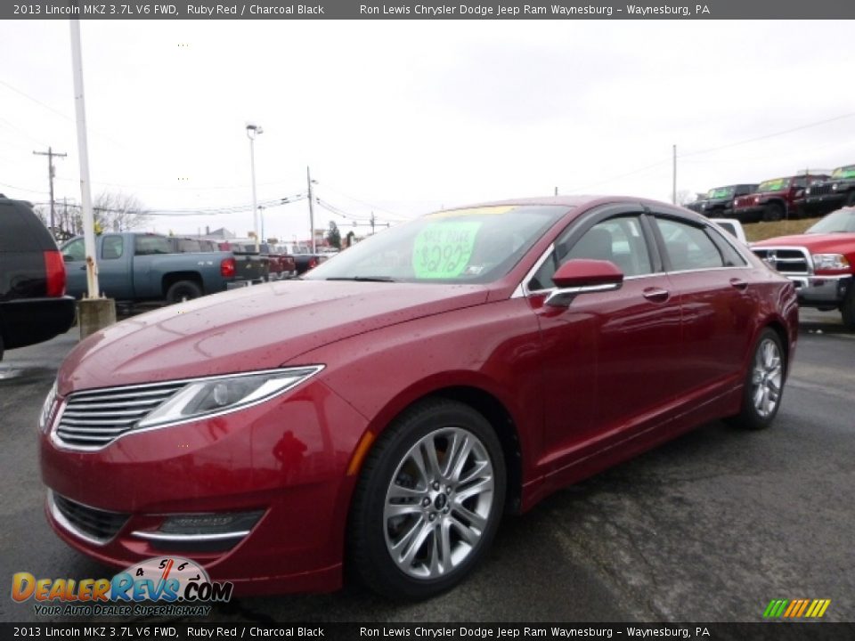 2013 Lincoln MKZ 3.7L V6 FWD Ruby Red / Charcoal Black Photo #1