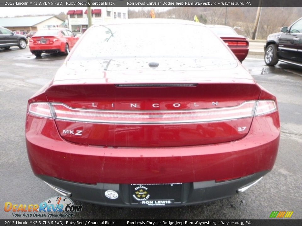 2013 Lincoln MKZ 3.7L V6 FWD Ruby Red / Charcoal Black Photo #6