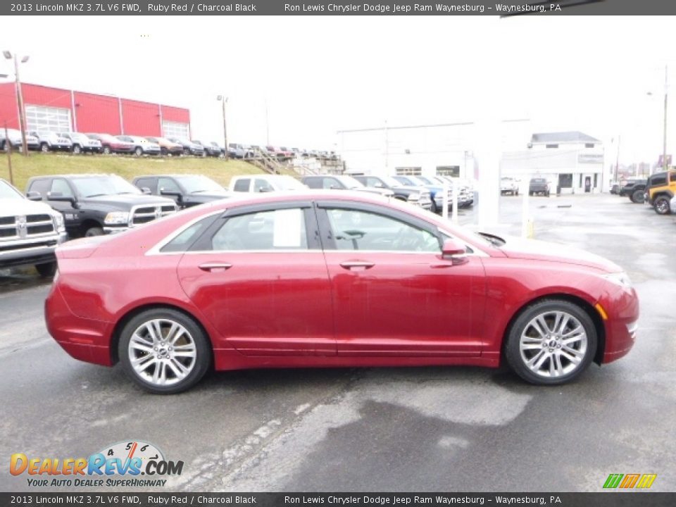 2013 Lincoln MKZ 3.7L V6 FWD Ruby Red / Charcoal Black Photo #8