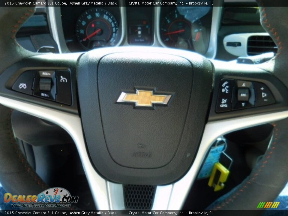 2015 Chevrolet Camaro ZL1 Coupe Ashen Gray Metallic / Black Photo #23