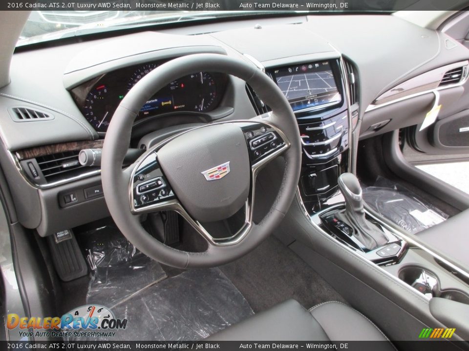 Jet Black Interior - 2016 Cadillac ATS 2.0T Luxury AWD Sedan Photo #9