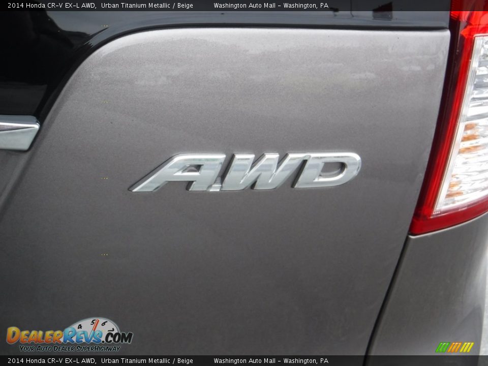 2014 Honda CR-V EX-L AWD Urban Titanium Metallic / Beige Photo #9