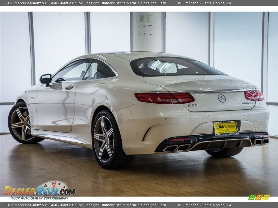 2016 Mercedes-Benz S 63 AMG 4Matic Coupe designo Diamond White Metallic / designo Black Photo #3