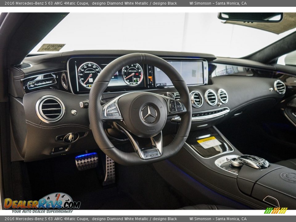designo Black Interior - 2016 Mercedes-Benz S 63 AMG 4Matic Coupe Photo #5