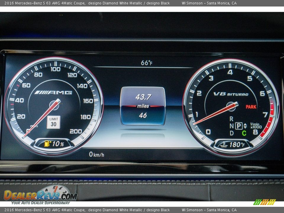 2016 Mercedes-Benz S 63 AMG 4Matic Coupe Gauges Photo #7