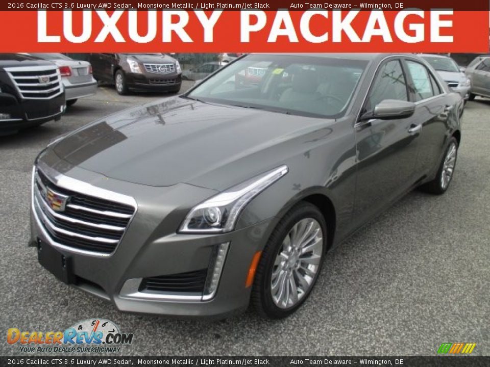 2016 Cadillac CTS 3.6 Luxury AWD Sedan Moonstone Metallic / Light Platinum/Jet Black Photo #1