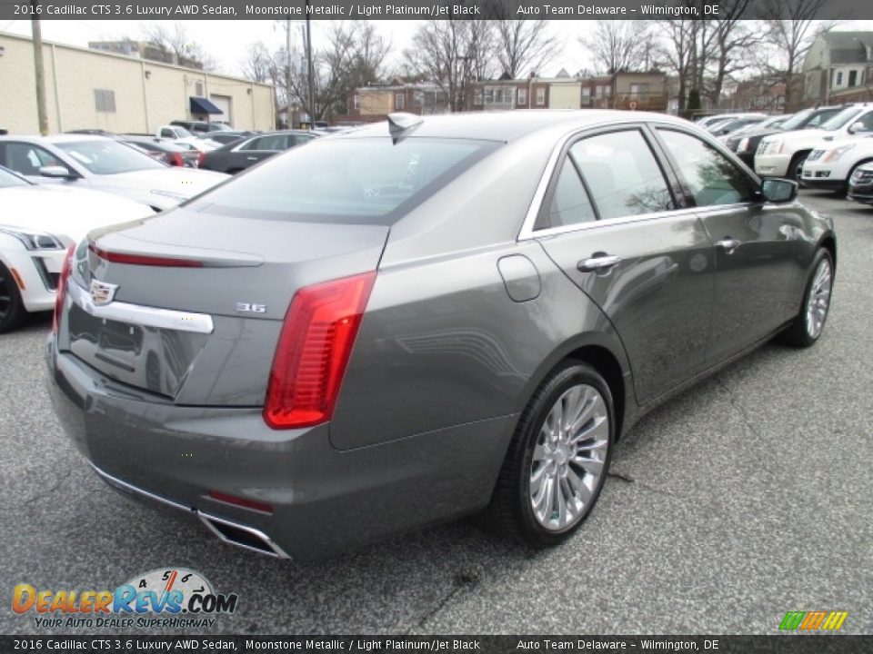 2016 Cadillac CTS 3.6 Luxury AWD Sedan Moonstone Metallic / Light Platinum/Jet Black Photo #3