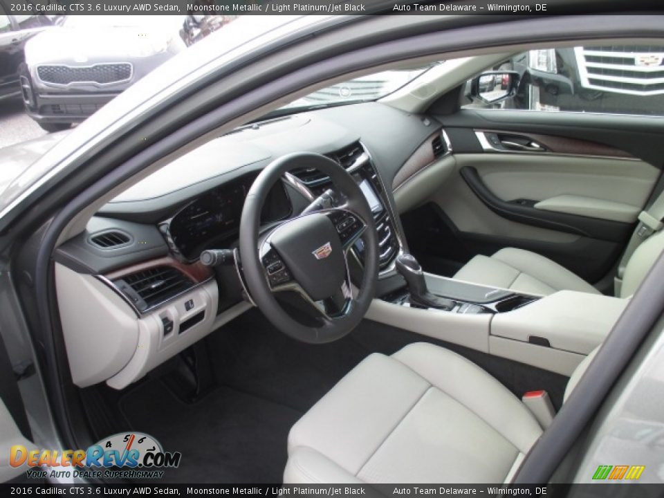 Light Platinum/Jet Black Interior - 2016 Cadillac CTS 3.6 Luxury AWD Sedan Photo #6