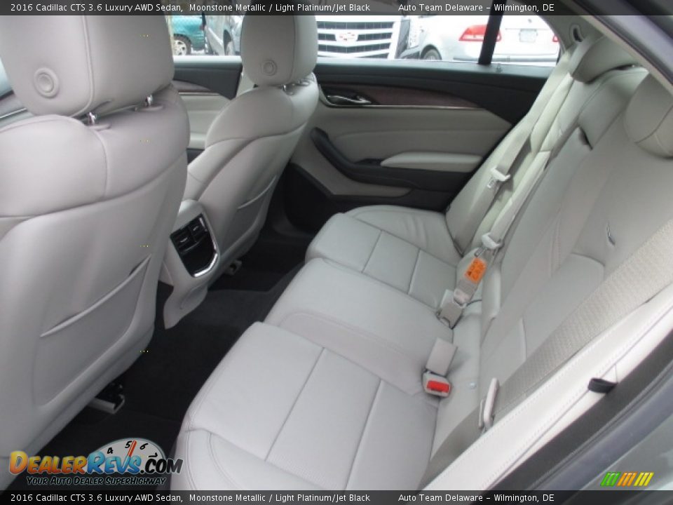 Rear Seat of 2016 Cadillac CTS 3.6 Luxury AWD Sedan Photo #7