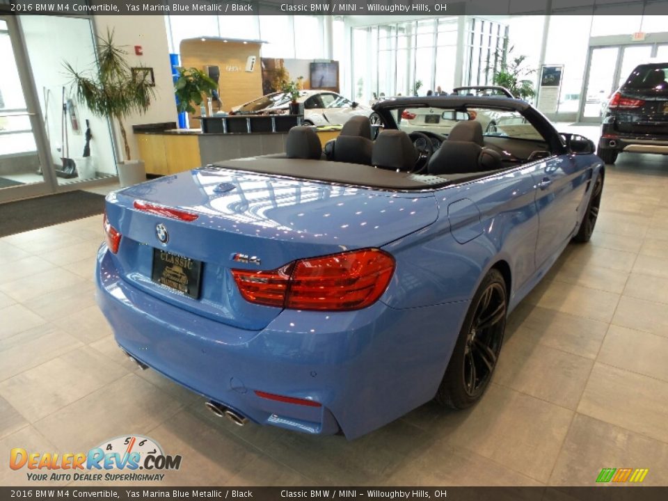 2016 BMW M4 Convertible Yas Marina Blue Metallic / Black Photo #5