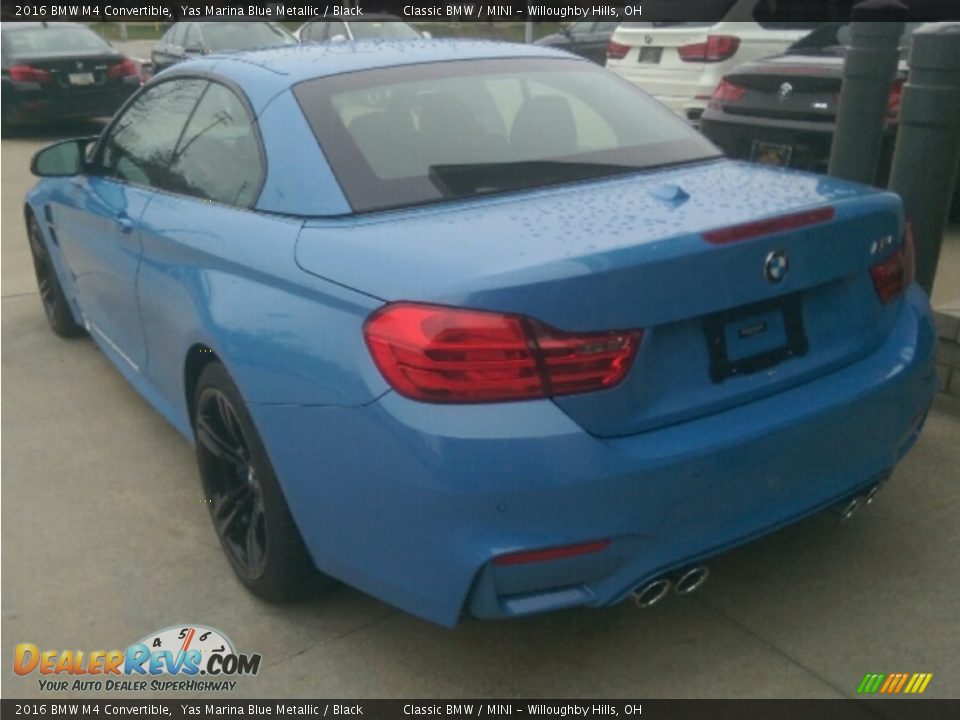 2016 BMW M4 Convertible Yas Marina Blue Metallic / Black Photo #6