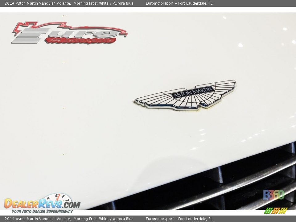 2014 Aston Martin Vanquish Volante Morning Frost White / Aurora Blue Photo #26