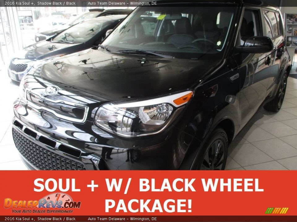 2016 Kia Soul + Shadow Black / Black Photo #1