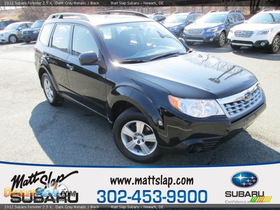 2012 Subaru Forester 2.5 X Dark Gray Metallic / Black Photo #1