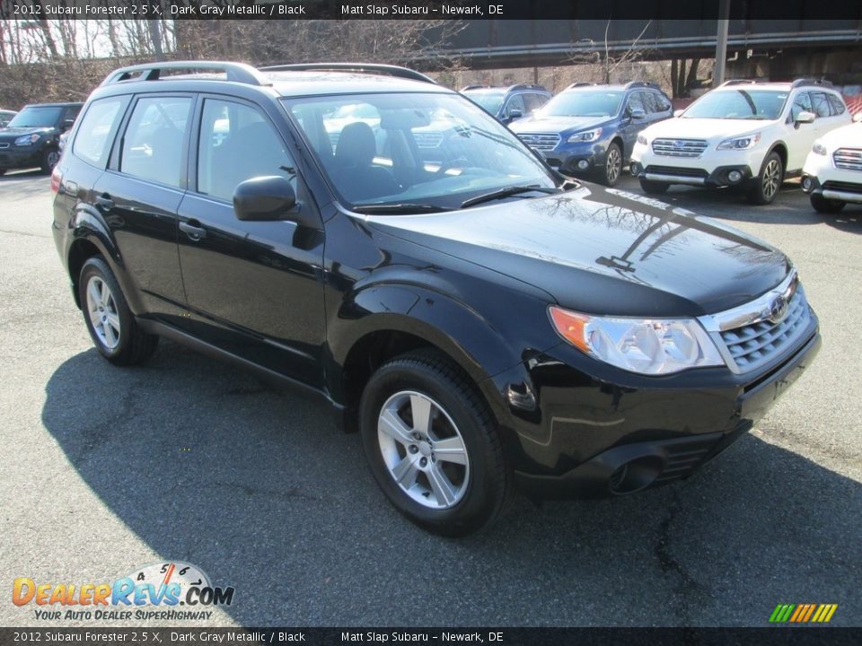 2012 Subaru Forester 2.5 X Dark Gray Metallic / Black Photo #4