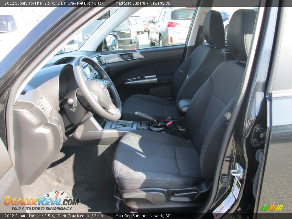 2012 Subaru Forester 2.5 X Dark Gray Metallic / Black Photo #12