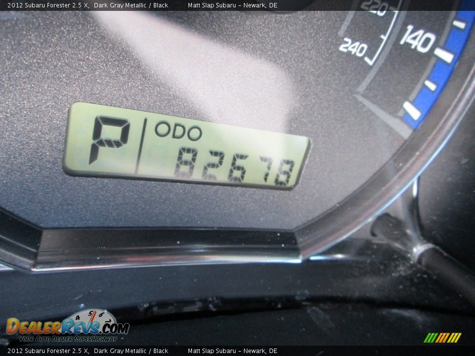 2012 Subaru Forester 2.5 X Dark Gray Metallic / Black Photo #26