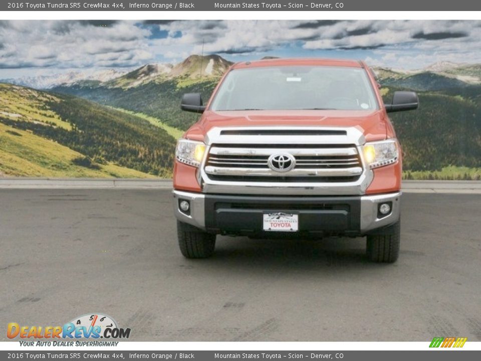 2016 Toyota Tundra SR5 CrewMax 4x4 Inferno Orange / Black Photo #2
