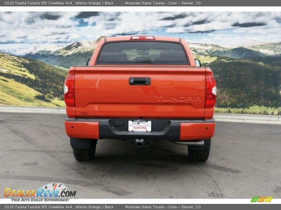 2016 Toyota Tundra SR5 CrewMax 4x4 Inferno Orange / Black Photo #4
