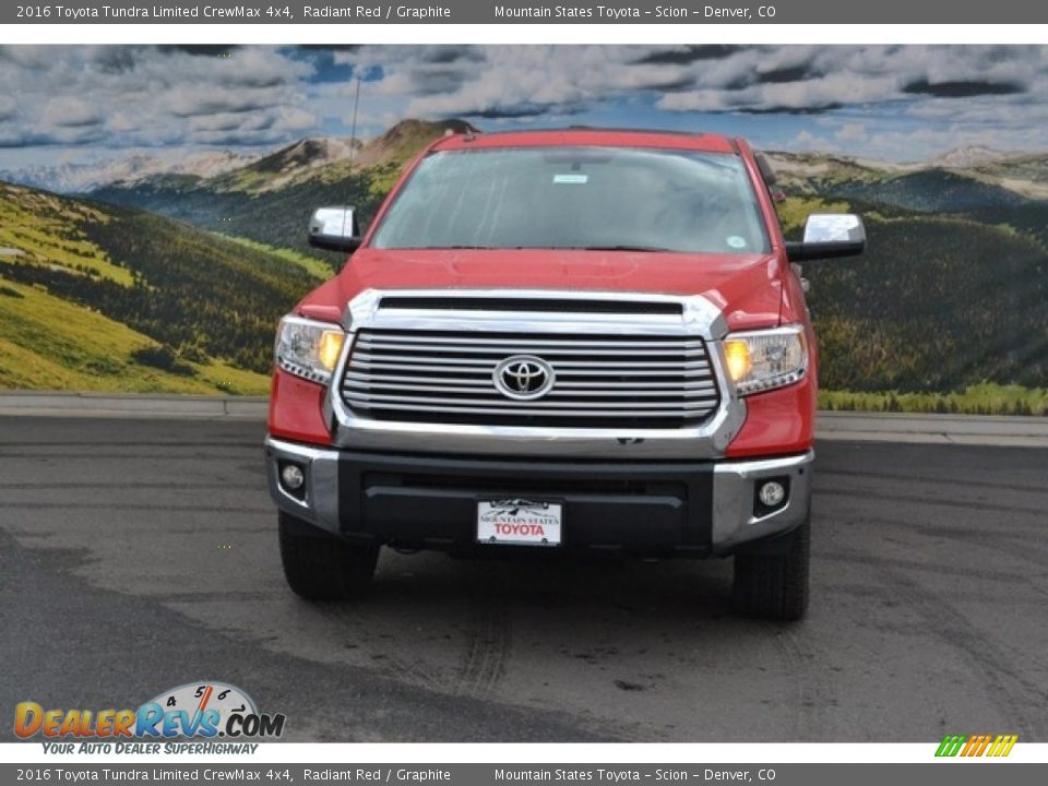 2016 Toyota Tundra Limited CrewMax 4x4 Radiant Red / Graphite Photo #2