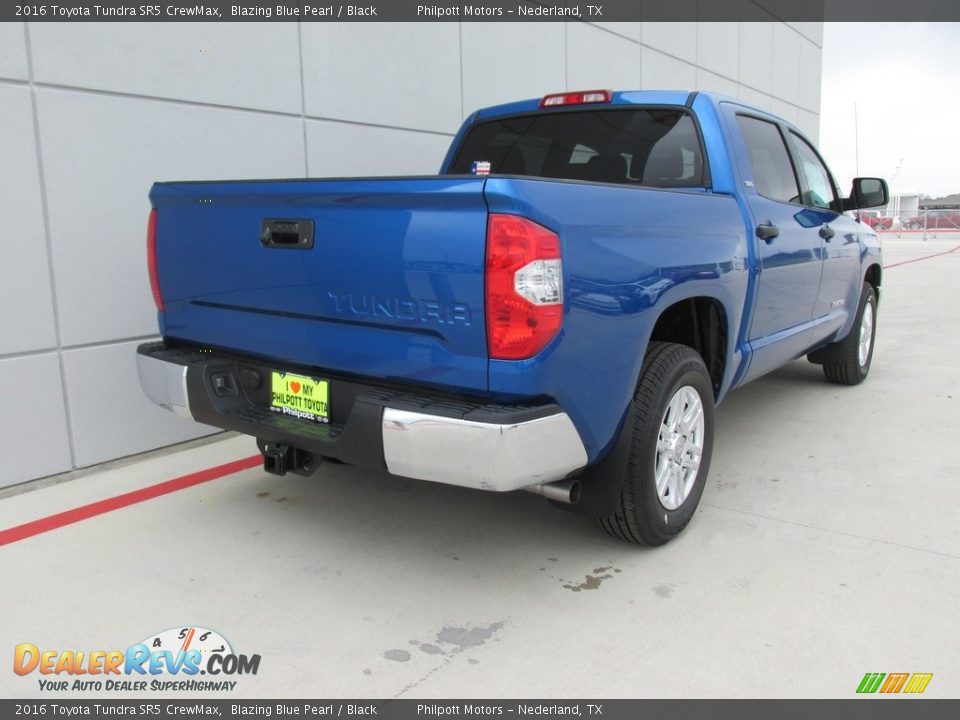 2016 Toyota Tundra SR5 CrewMax Blazing Blue Pearl / Black Photo #4