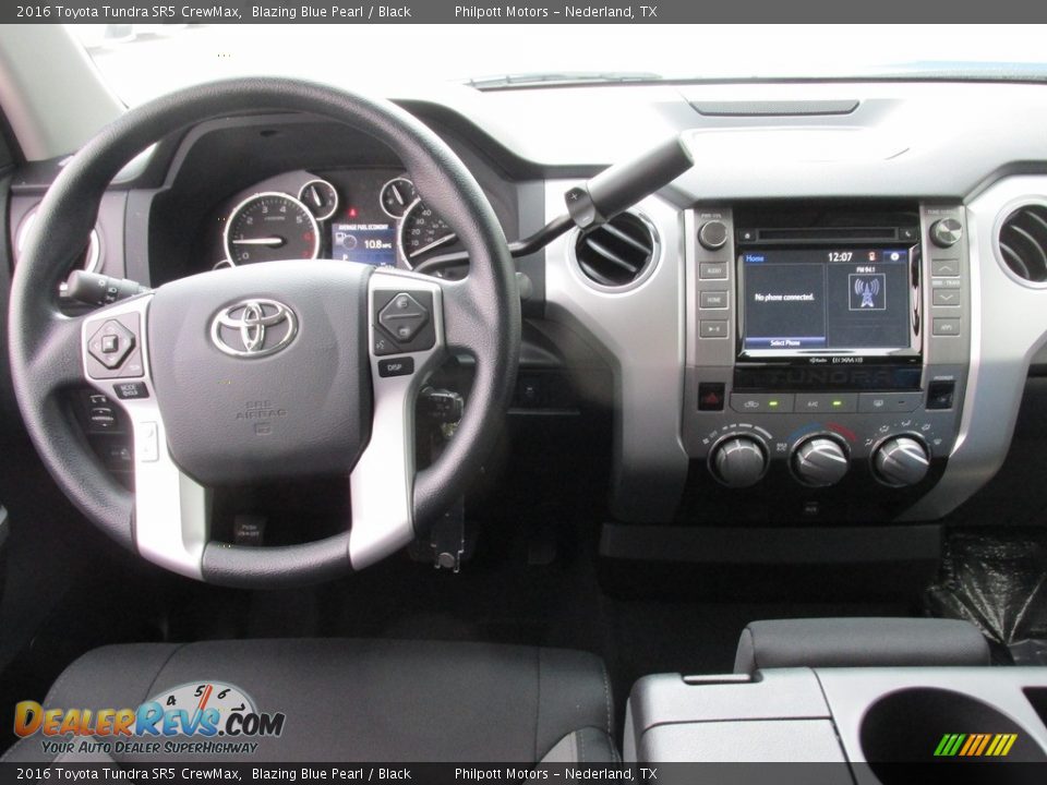 2016 Toyota Tundra SR5 CrewMax Blazing Blue Pearl / Black Photo #22