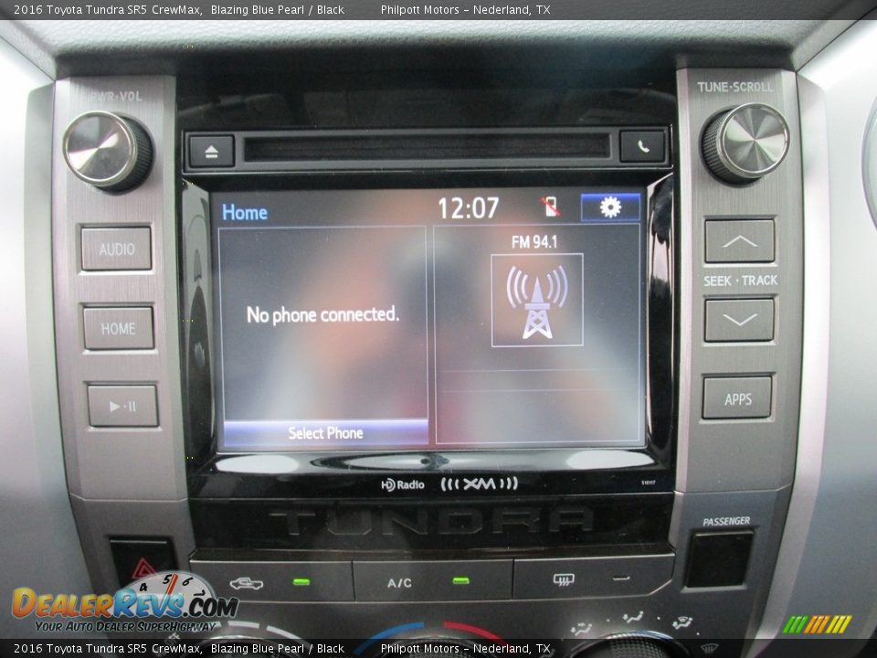 2016 Toyota Tundra SR5 CrewMax Blazing Blue Pearl / Black Photo #24