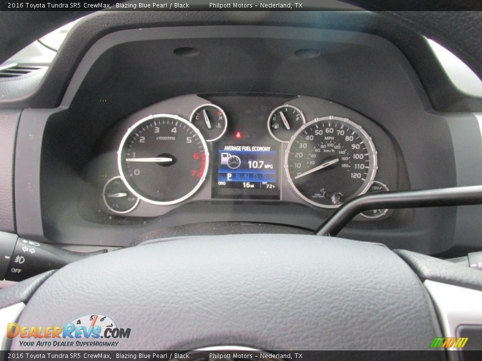 2016 Toyota Tundra SR5 CrewMax Blazing Blue Pearl / Black Photo #27