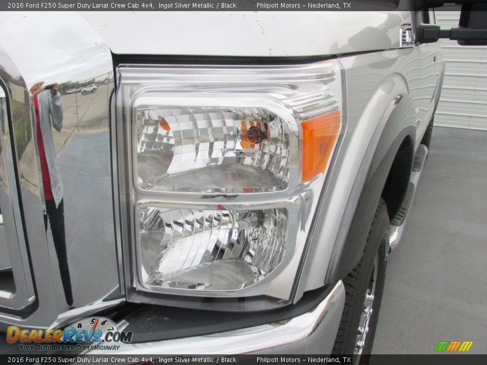 2016 Ford F250 Super Duty Lariat Crew Cab 4x4 Ingot Silver Metallic / Black Photo #9