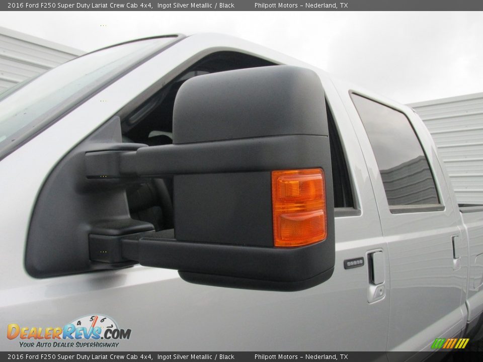 2016 Ford F250 Super Duty Lariat Crew Cab 4x4 Ingot Silver Metallic / Black Photo #13