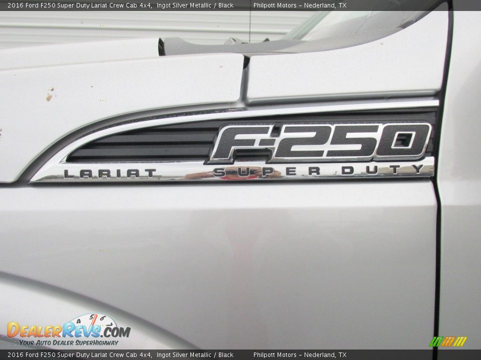 2016 Ford F250 Super Duty Lariat Crew Cab 4x4 Ingot Silver Metallic / Black Photo #14
